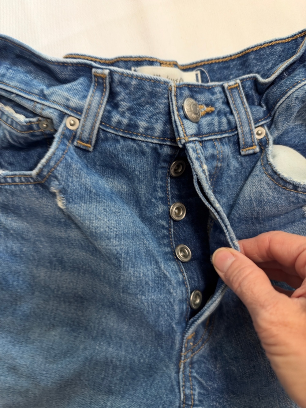 Madewell Low Slung Baggy Jeans Robertson Wash size 23 EUC - Picture 9 of 13